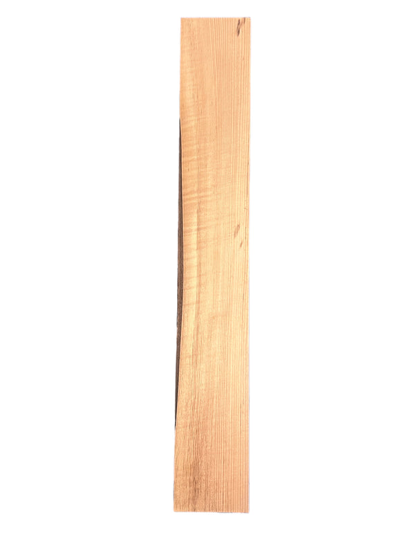 Baked Maple Neck Blank  3A Curly Red Maple Flamed blank 720 X 105 x32  NUM4