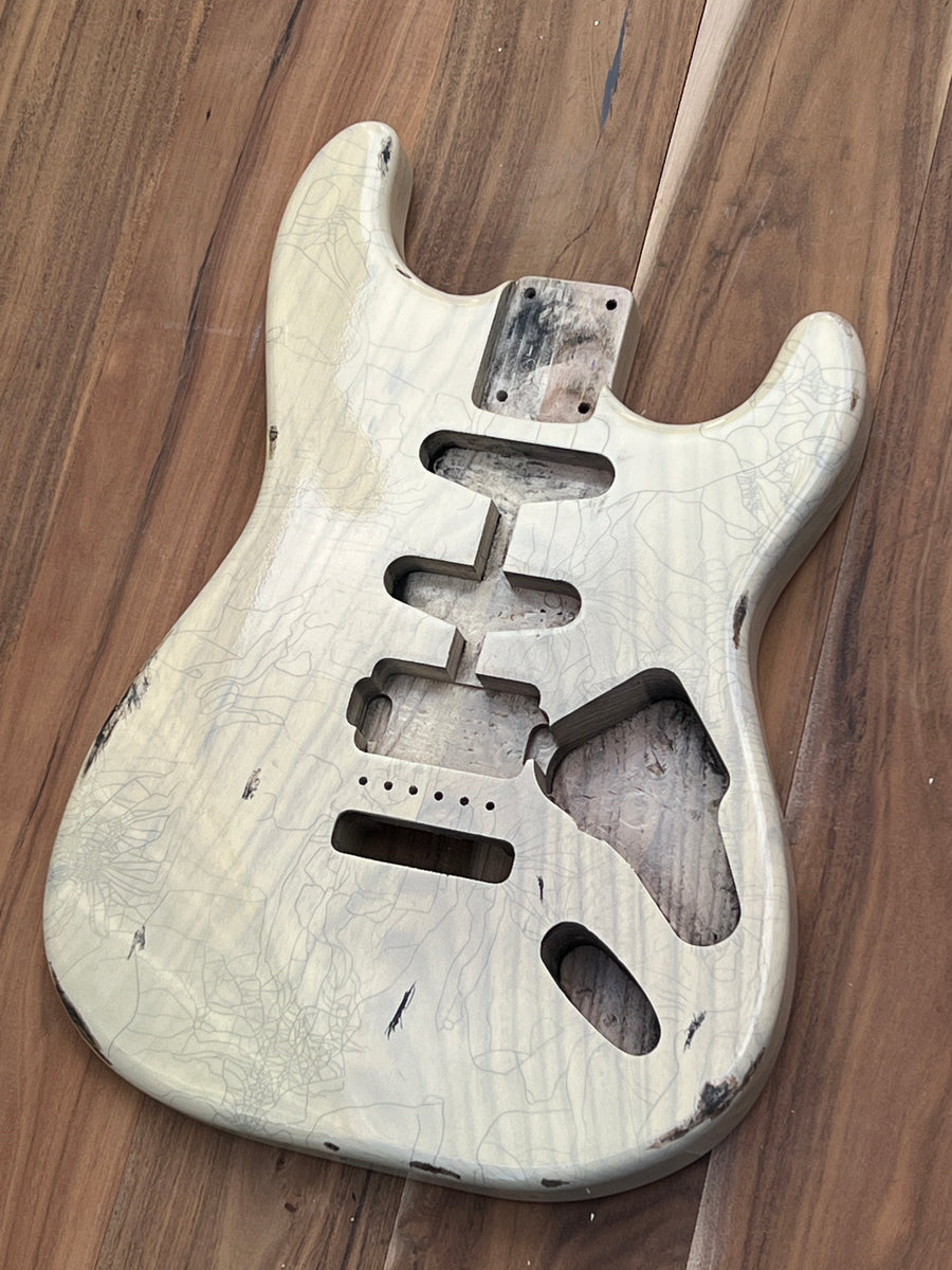 Dye sprayed on alder body  Fender Stratocaster Guitar Forum