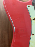 TrueTone Strat Relic Stratocaster Body, Aged Nitro Fiesta Red