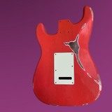TrueTone Strat Relic / Aged Stratocaster Body, Aged Nitro Fiesta Red