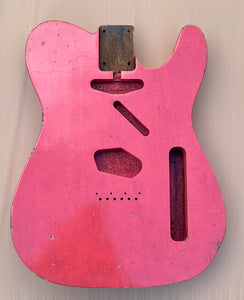 Tele Relic / Aged Telecaster Body, Aged Nitro Fiesta red MADE TO ORDER