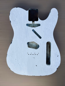 Tele Relic / Aged Telecaster Body, Aged Nitro Olympic White MADE TO ORDER