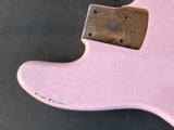 Relic Jazz bass body by true tone relic  , shell pink MADE TO ORDER