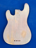 TrueTone Strat Relic 1951 /1954 Precision Bass Body, Aged Nitro Dirty Blonde
