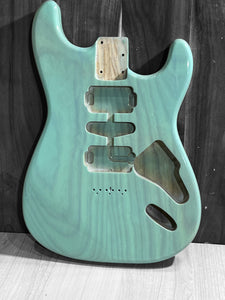 Stratocaster body made to order 2 piece Ash in Trans seafoam Green