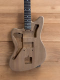 Jazzmaster guitar body kit  Mahogany and Ebony