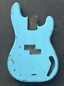 Relic precision bass body by true tone relic  , Sonic blue MADE TO ORDER