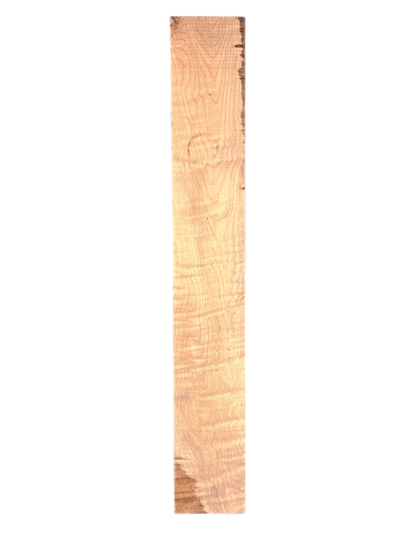 Baked Maple Neck Blank  3A Curly Red Maple Flamed blank 710 X105 x22  NUM2