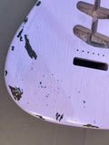 TrueTone Strat Relic Stratocaster Body, Aged Nitro Shell Pink