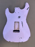 TrueTone Strat Relic Stratocaster Body, Aged Nitro Shell Pink