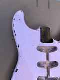 TrueTone Strat Relic Stratocaster Body, Aged Nitro Shell Pink