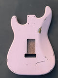 TrueTone Strat Relic Stratocaster Body, Aged Nitro Shell Pink MADE TO ORDER