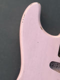 TrueTone Strat Relic Stratocaster Body, Aged Nitro Shell Pink MADE TO ORDER