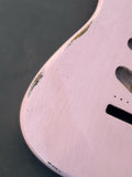 TrueTone Strat Relic Stratocaster Body, Aged Nitro Shell Pink MADE TO ORDER