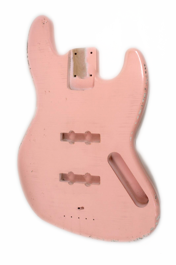 Relic Jazz bass body by true tone relic  , shell pink