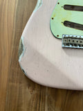 TrueTone Strat Relic Stratocaster Body, Aged Nitro Shell Pink