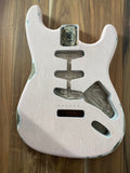 TrueTone Strat Relic Stratocaster Body, Aged Nitro Shell Pink