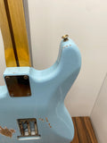 TrueTone Aged Stratcocaster Guitar - Sonic Blue